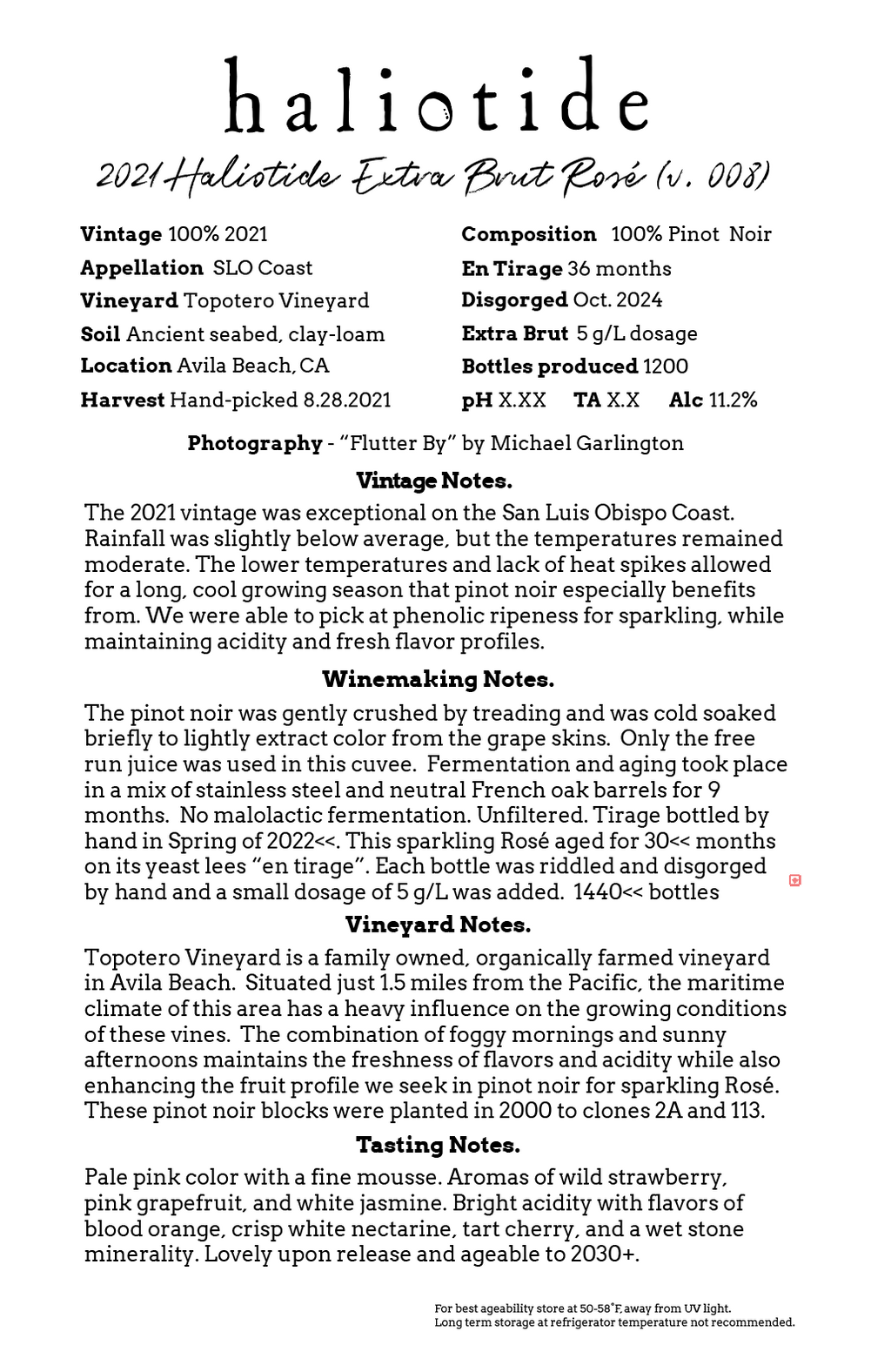2021 Haliotide Extra Brut Rose