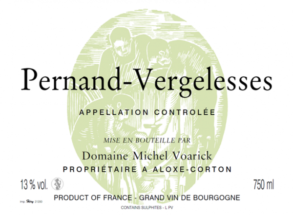 2020 Domaine Michel Voarick Pernand Vergelesses Rouge