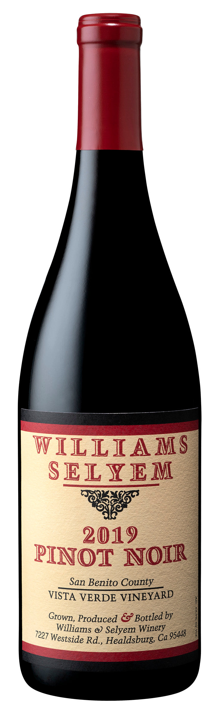2019 Williams Selyem Vista Verde Vineyard Pinot Noir